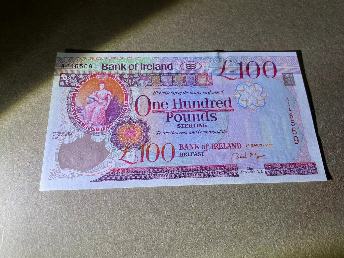 【Blue Auction】✨世界纸币精拍第347期——周日畅拍场【精】 爱尔兰 2005年100镑 全新UNC