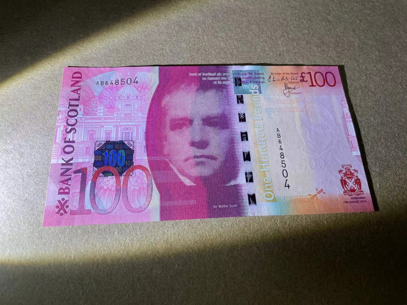 【Blue Auction】✨世界纸币精拍第347期——周日畅拍场【精】 苏格兰 2014年100镑 全新UNC