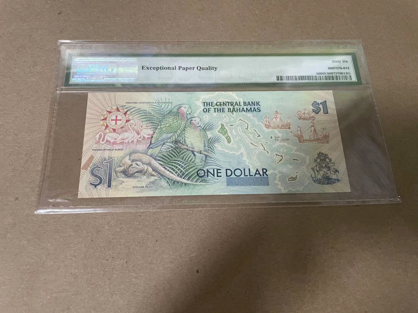 【Blue Auction】✨世界纸币精拍第347期——周日畅拍场【精】 巴哈马 1992年1元 纪念钞 PMG66EPQ 哥伦布