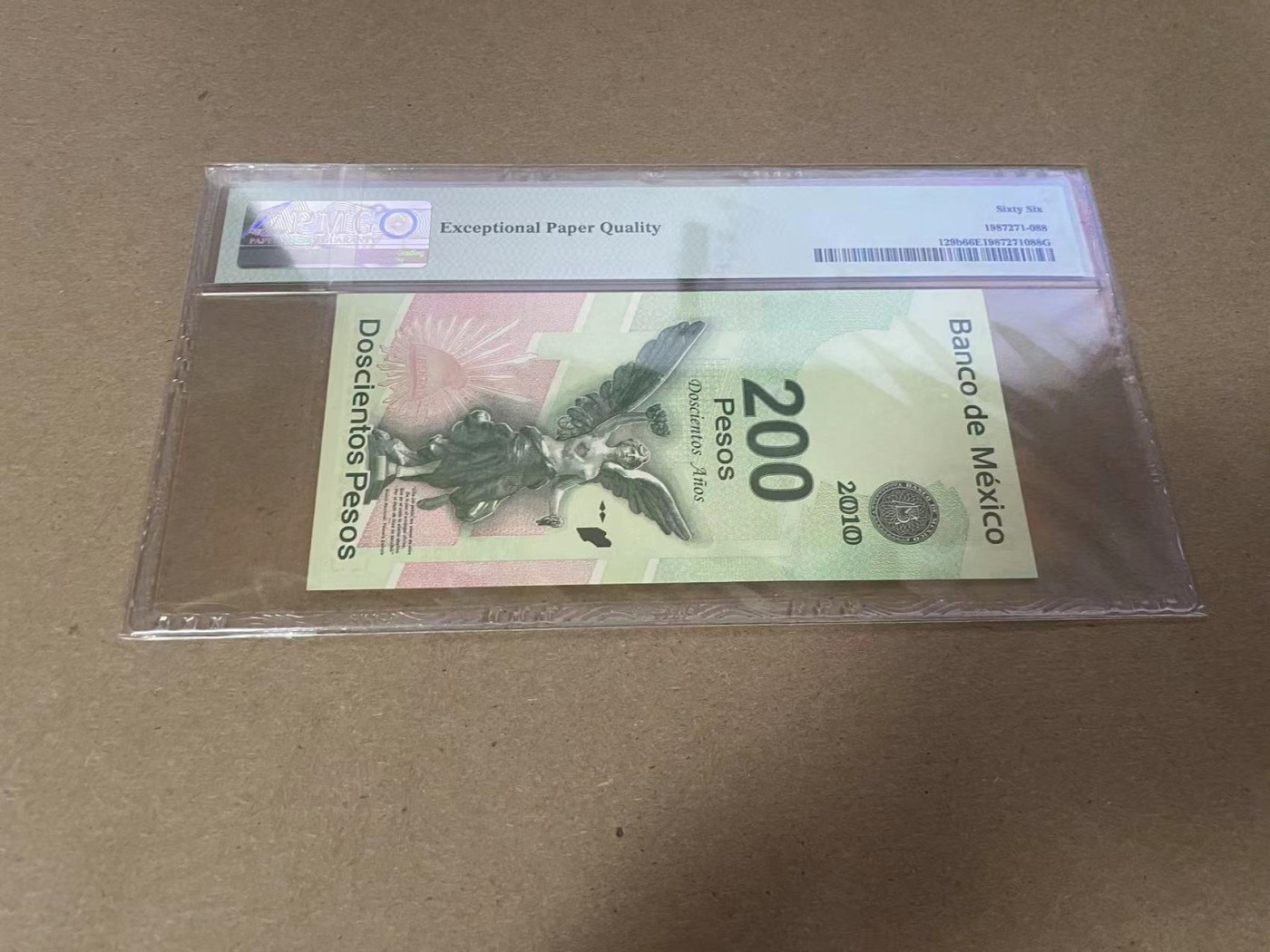 【Blue Auction】✨世界纸币精拍第347期——周日畅拍场【精】 【无47】墨西哥 2010年200比索 PMG66EPQ 