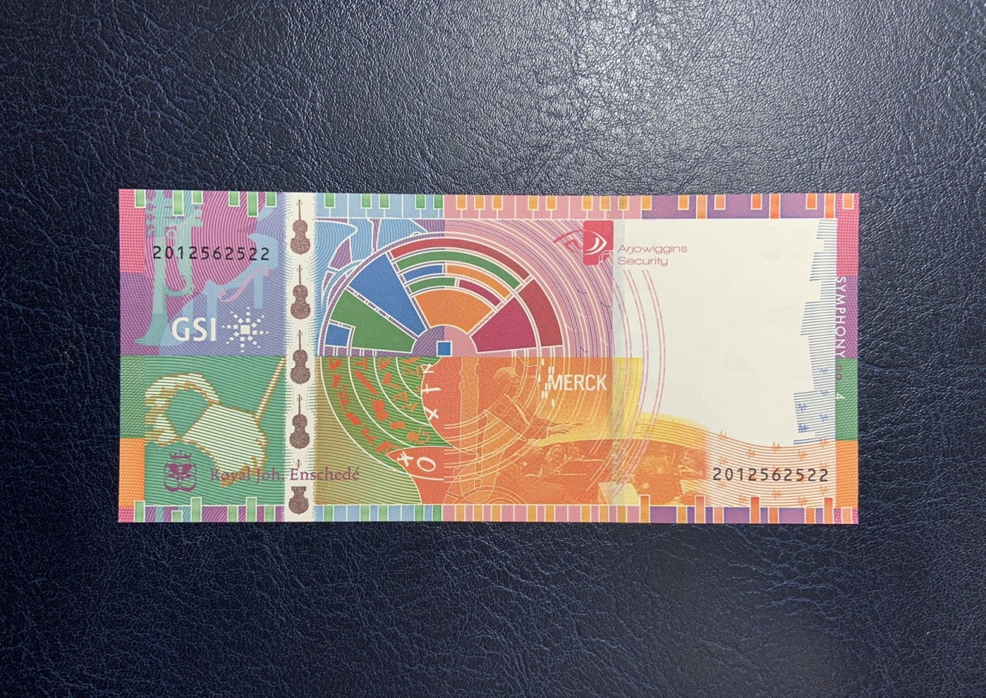 收藏联盟Quantum Auction 第275期拍卖  荷兰2012年皇家约翰印钞公司(JEZ)贝多芬纪念测试钞 品相全新UNC