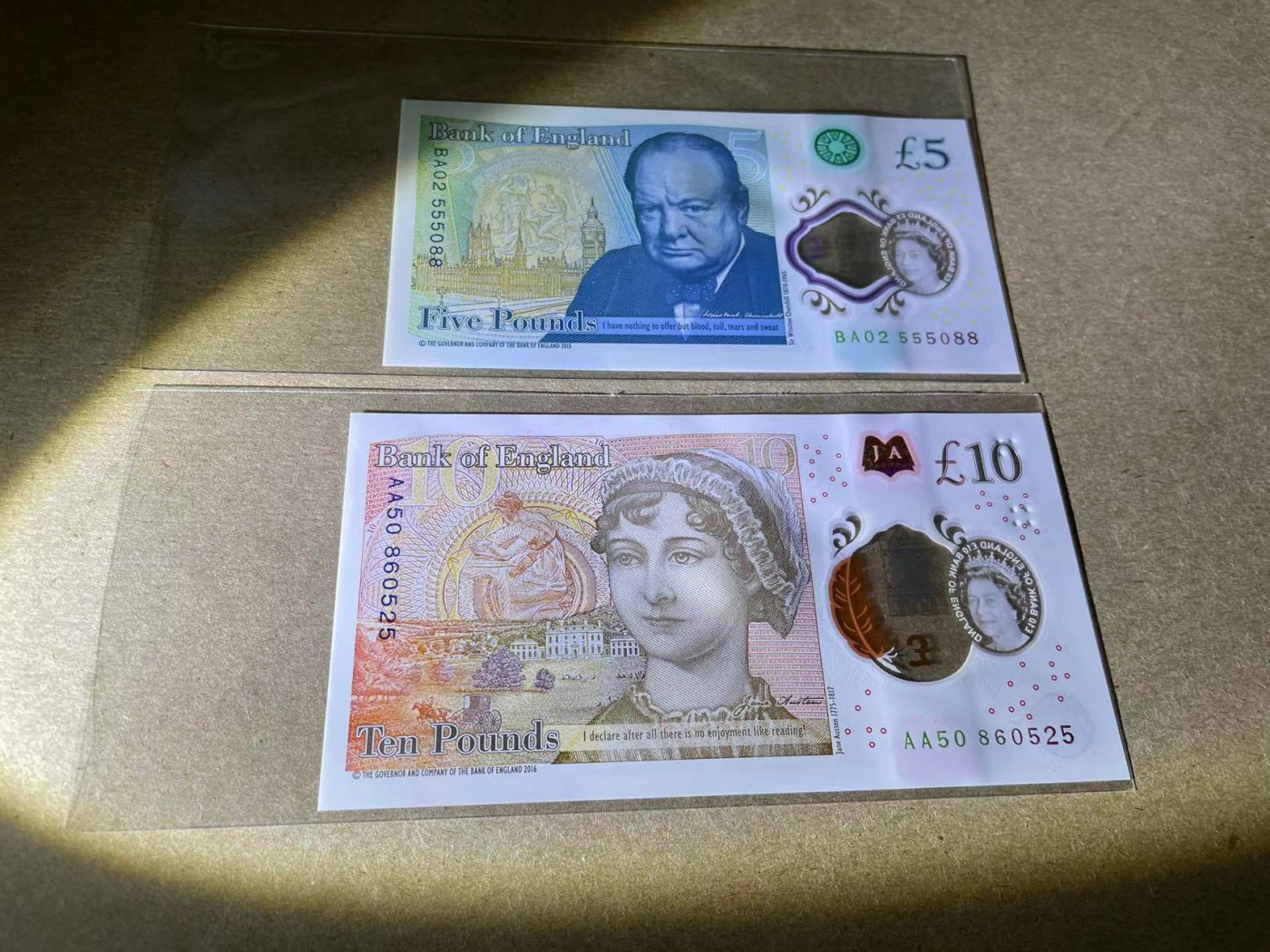 【Blue Auction】✨世界纸币精拍第347期——周日畅拍场【精】 【一组2张 无47】英国 新版5-10镑 全新UNC