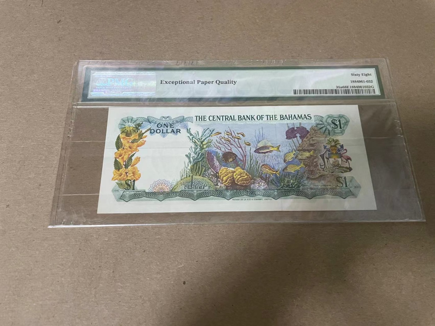 【Blue Auction】✨世界纸币精拍第347期——周日畅拍场【精】 【无47】巴哈马 1974年1元 彩背 女王 PMG68EPQ 高分