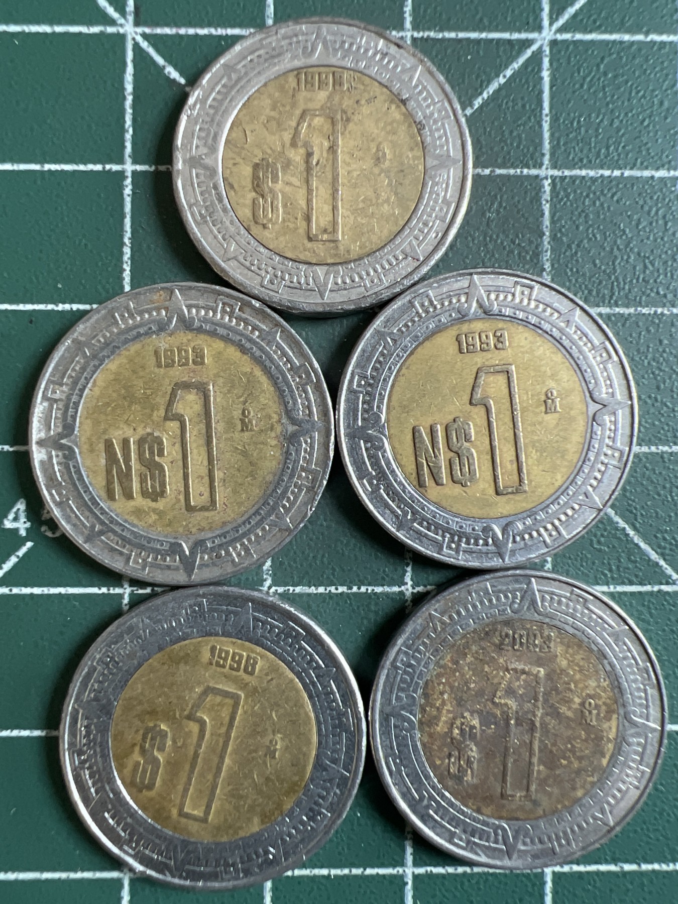 泡泡堂第362期  硬币专场 （无押金，捡漏，全场20包邮，偏远地区除外，接收代拍业务） 墨西哥5枚