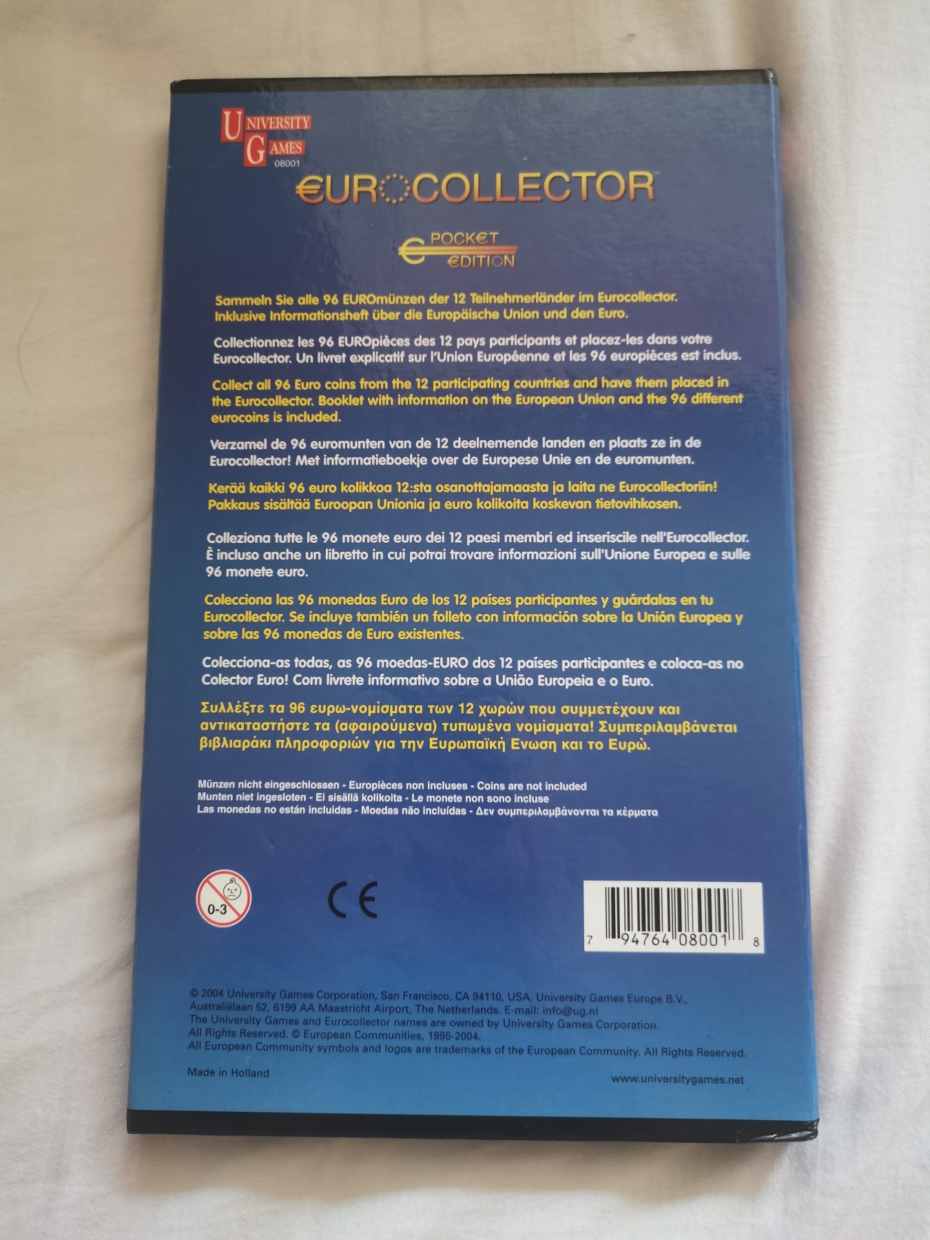 荷兰原装 欧盟硬币 欧元初版首发十二国硬币纪念册 全新 （奥地利，比利时，德国，西班牙，法国，葡萄牙，卢森堡，荷兰，爱尔兰，希腊，意大利，芬兰） 荷兰原装 欧盟硬币 欧元初版首发十二国硬币纪念册 全新 （奥地利，比利时，德国，西班牙，法国，葡萄牙，卢森堡，荷兰，爱尔兰，希腊，意大利，芬兰）