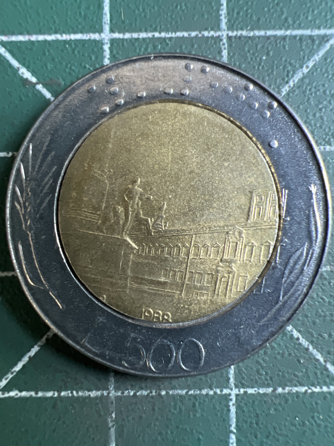 泡泡堂第363期  硬币专场 （无押金，捡漏，全场20包邮，偏远地区除外，接收代拍业务） 意大利500里拉双色币