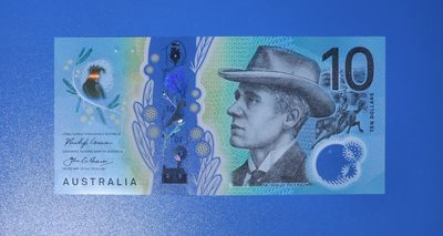港、澳、台、中外钞、流水签、机签、箱包单、靓号专场第18期 - 澳大利亚2017年10元塑料钞豹子号 BC170104888 一张UNC/如图