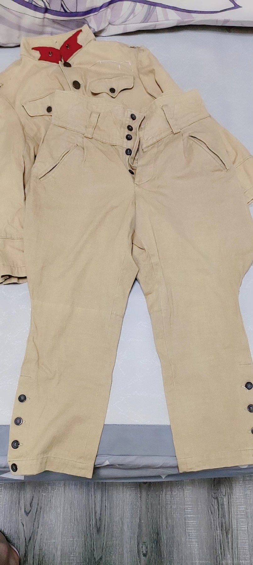 第二场拍卖 复刻昭五（代拍一号）昭五夏季兵服，马裤，肉测适合172，130斤