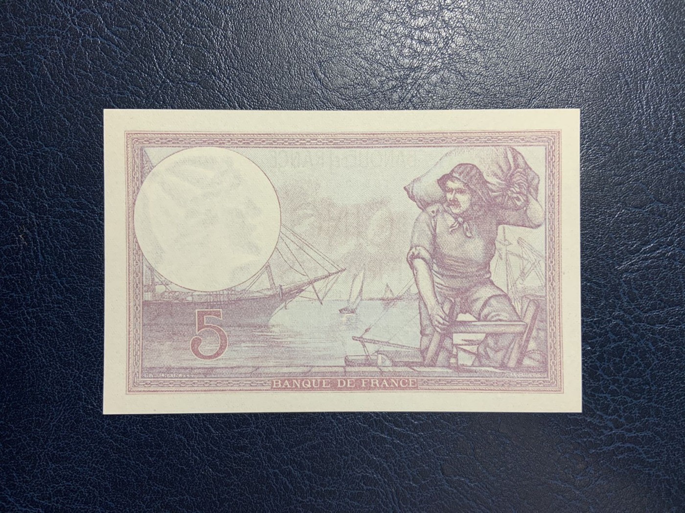 收藏联盟Quantum Auction 第275期拍卖  法国1939年5法郎 品相UNC- 