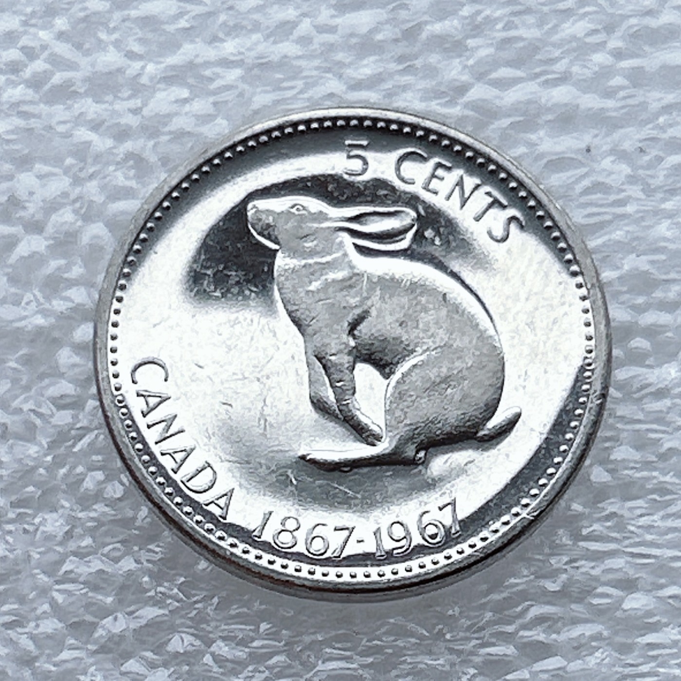 全场一元起拍 世界钱币散币场 第八期 1967年加拿大5分