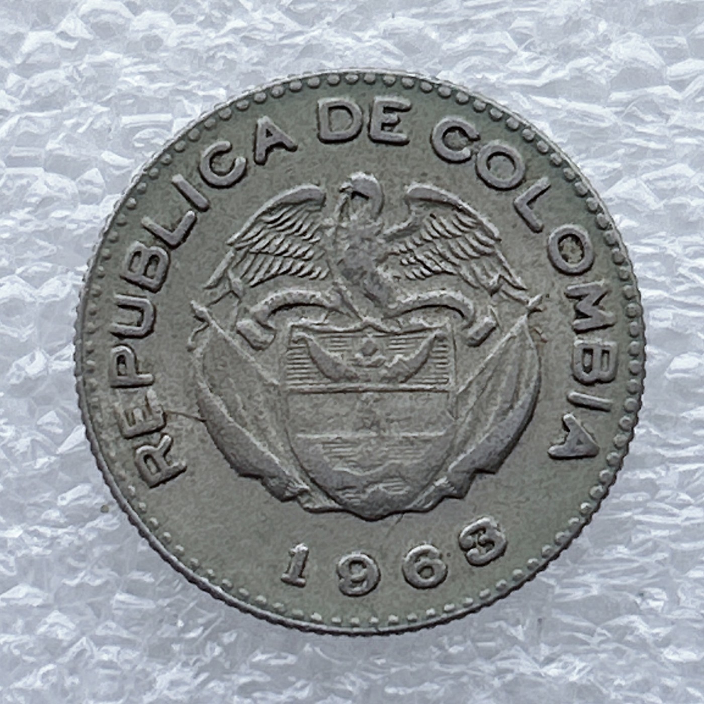 全场一元起拍 世界钱币散币场 第八期 哥伦比亚1963年10分