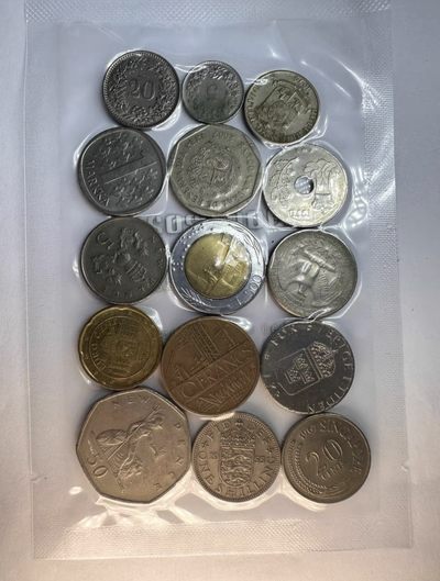 全场0元起拍，第23期，周三21：00【博古收藏】古钱币拍卖专场 - 外国硬币一组。友代拍