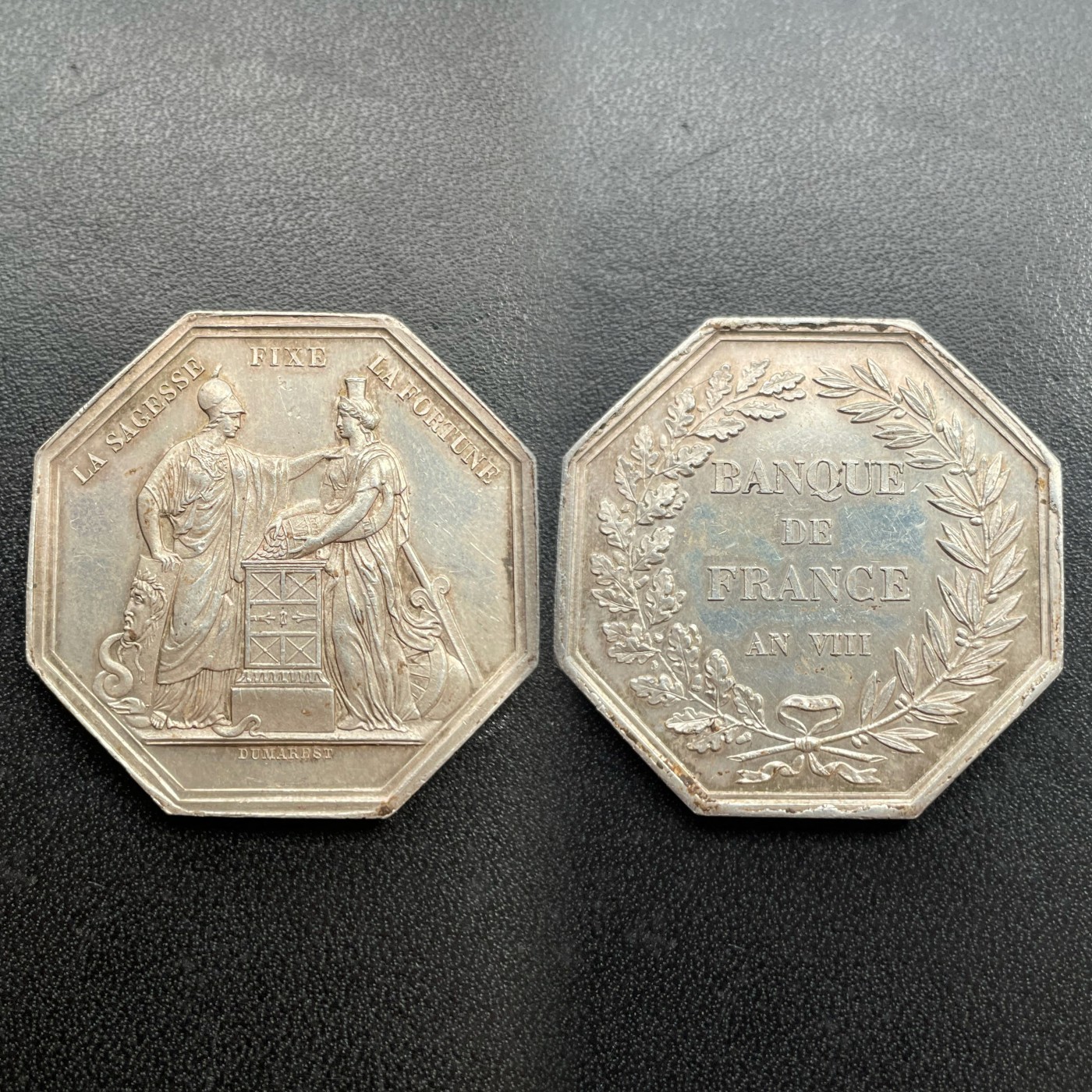 「木头集藏」章牌专场-第27期 法兰西银行银章 直径：36mm ，21.9 g