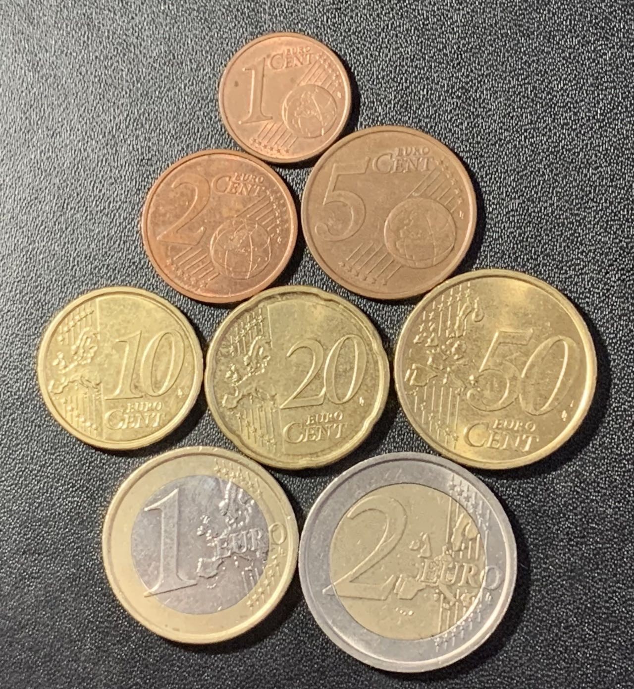 紫瑗钱币——第291期拍卖 意大利 第一版 欧元 1欧分—2欧元 7枚套 全