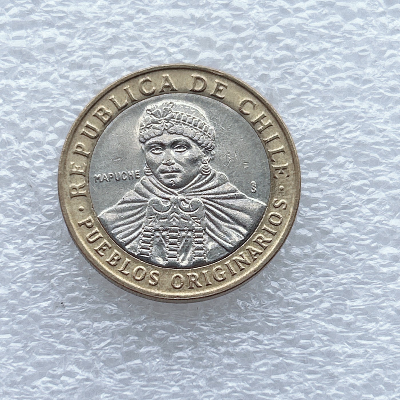 全场一元起拍 世界钱币散币场 第八期 2010年智利100比索双色金属硬币