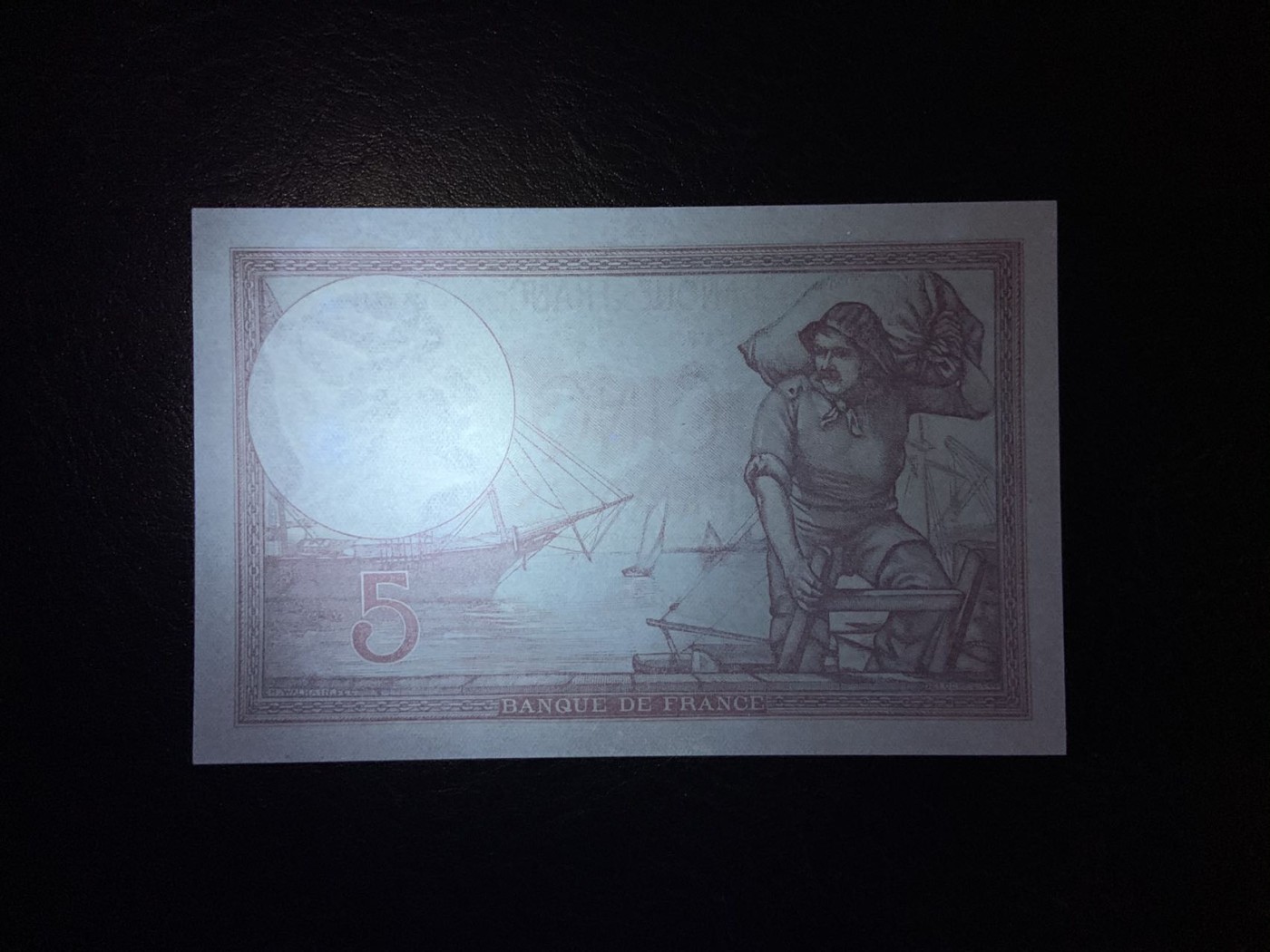 收藏联盟Quantum Auction 第275期拍卖  法国1939年5法郎 品相UNC- 