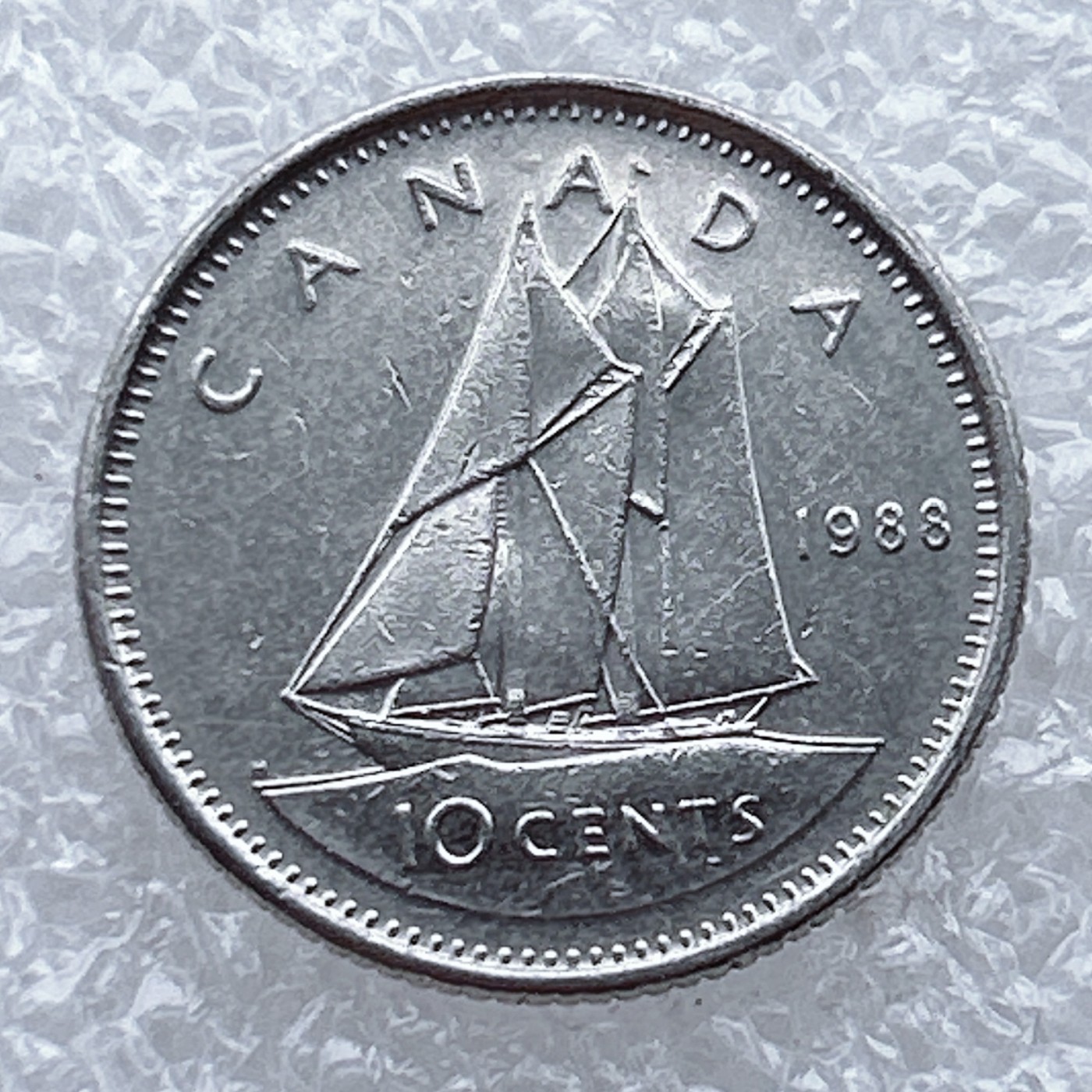 全场一元起拍 世界钱币散币场 第八期 1988年加拿大10分