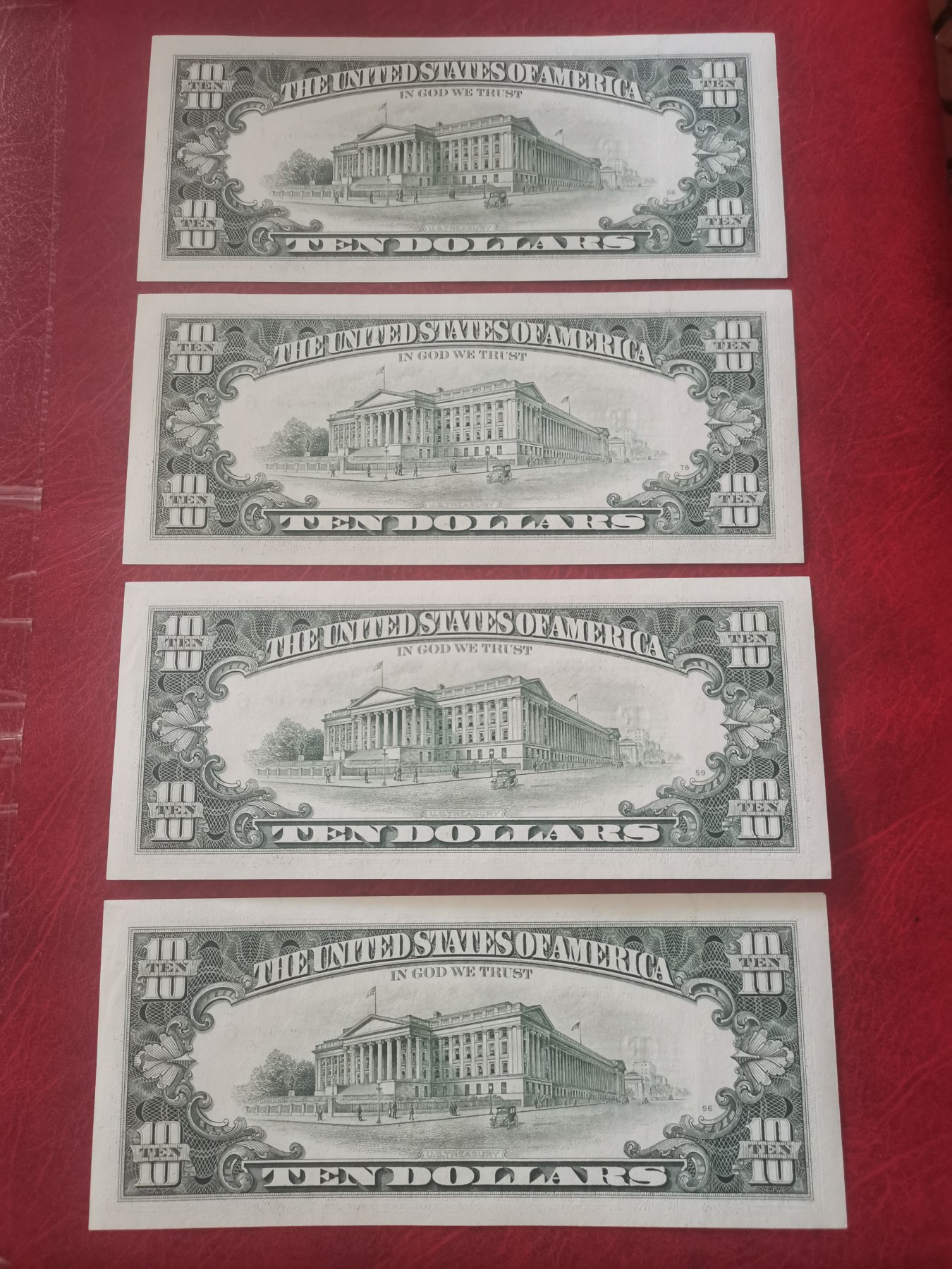 美国纸币 1995年 小头10美元纸币  全新UNC 单价 美国纸币 1995年 小头10美元纸币  全新UNC 单价