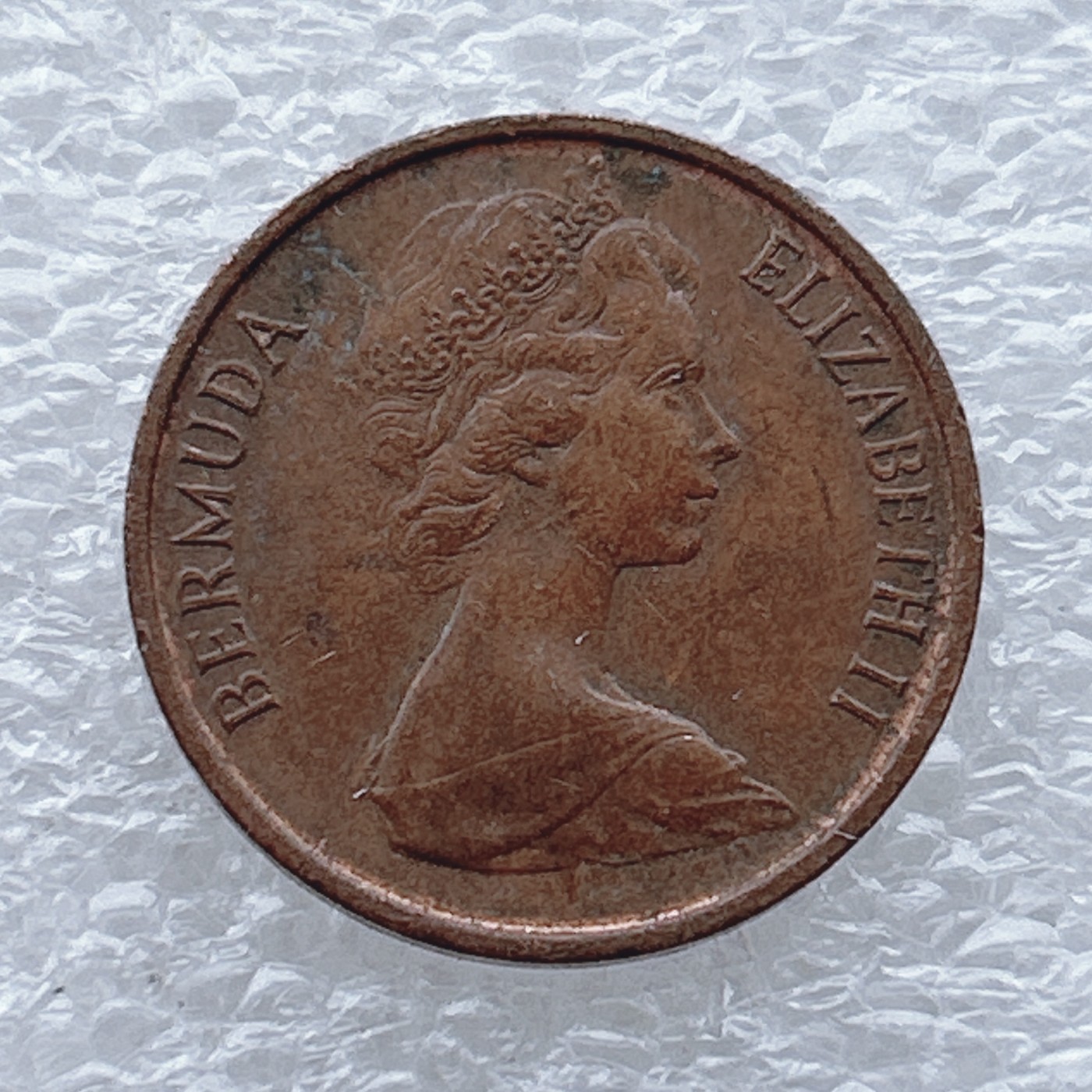 全场一元起拍 世界钱币散币场 第九期 英属百慕大群岛1971年1分 青铜币