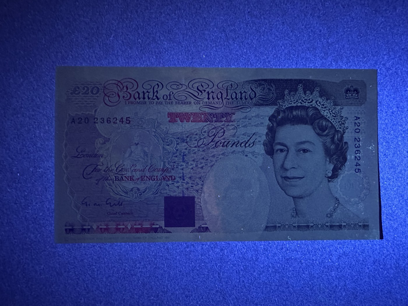 《张总收藏》111期—外币精品荟萃-海外名人特别场 英格兰20镑 UNC E序列 皇冠版