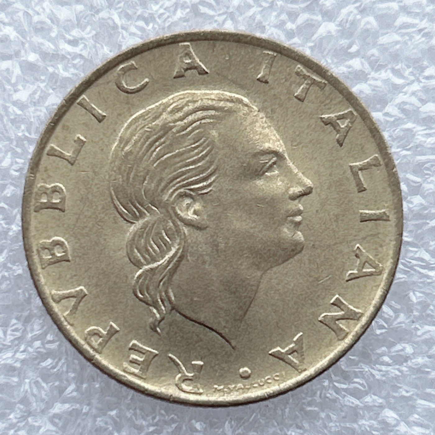 全场一元起拍 世界钱币散币场 第九期 意大利 1989年200里拉铜币