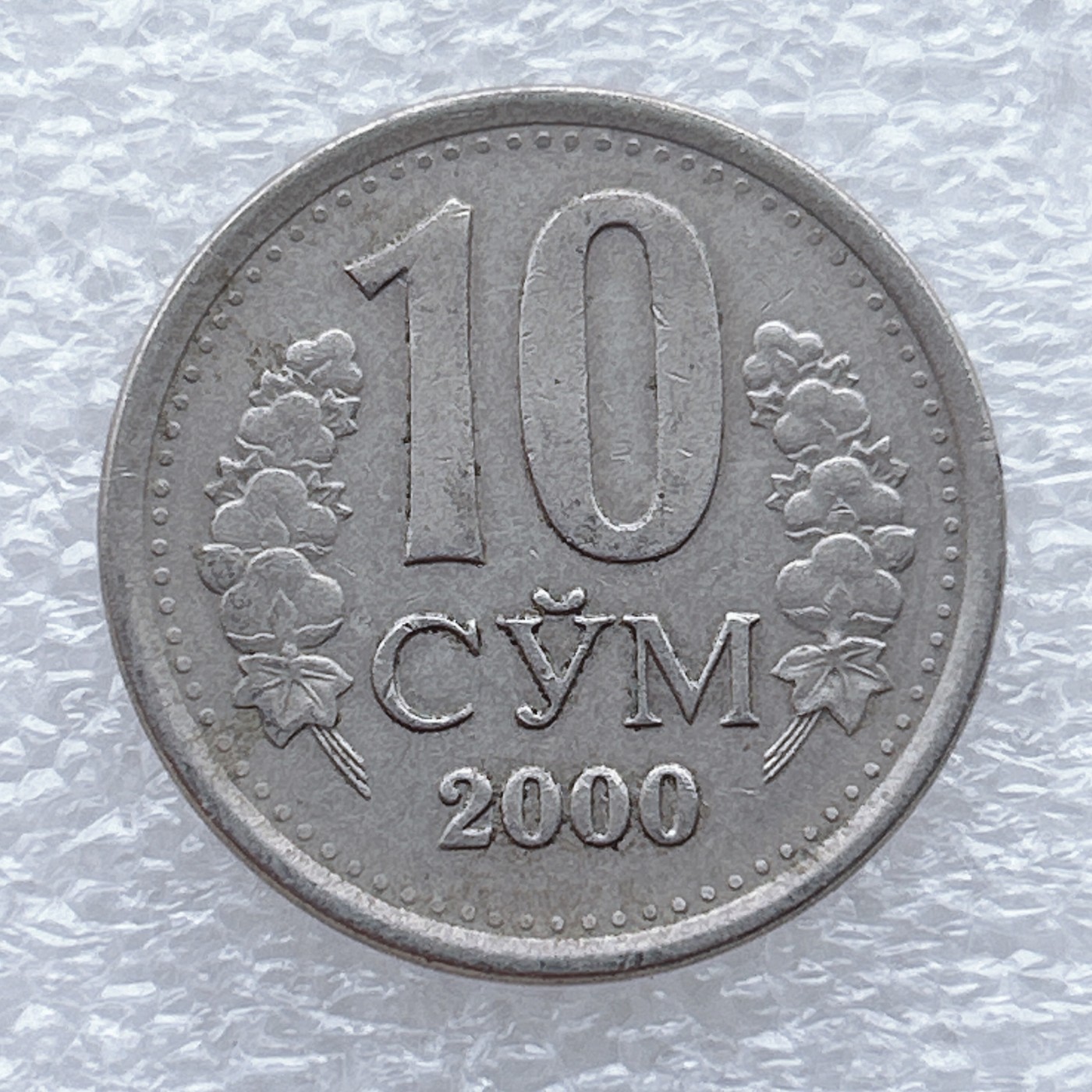 全场一元起拍 世界钱币散币场 第九期 乌兹别克斯坦2000年10索姆