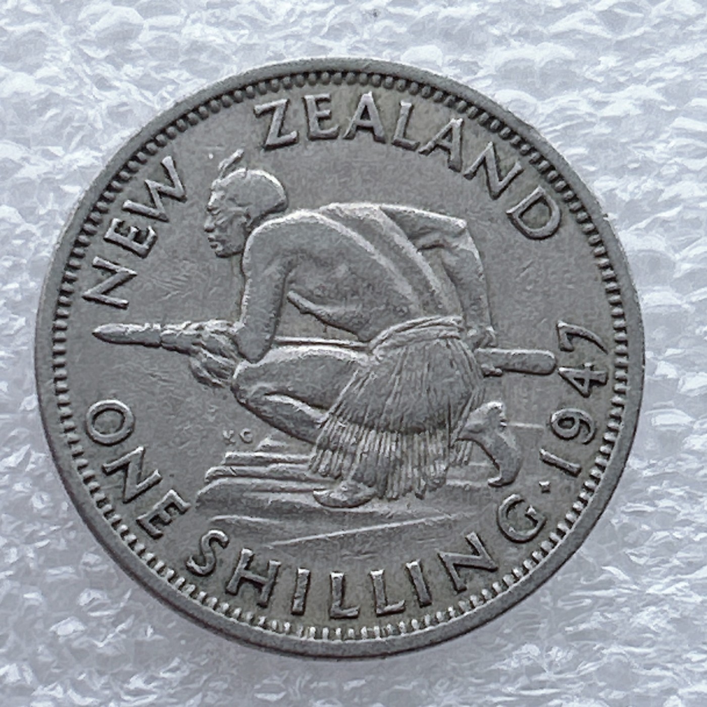 全场一元起拍 世界钱币散币场 第九期 新西兰硬币  1947年1先令