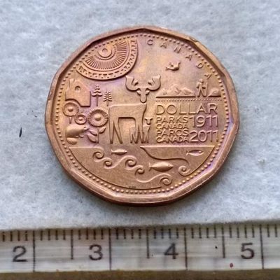 【淘币小摊】第一百四十四拍  散币场 周四至周日 四连拍   满百包邮 - 加拿大2011年一元纪念币