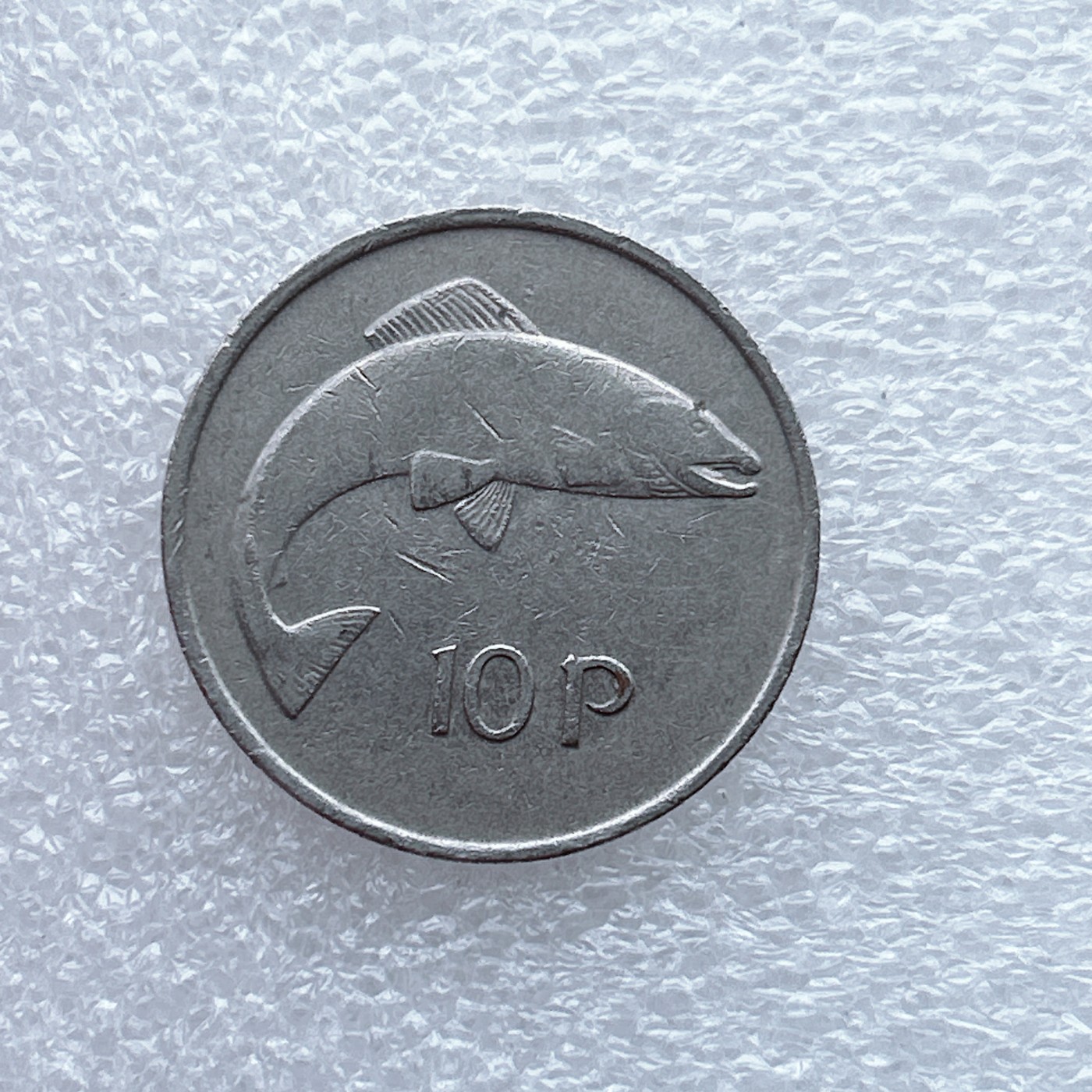 全场一元起拍 世界钱币散币场 第九期 1980年爱尔兰10便士鱼动物