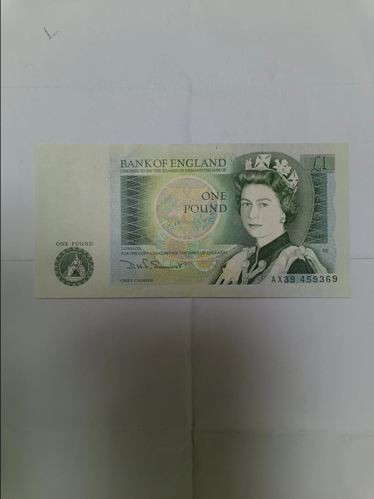 【20230724】非全新纸币第四十六场 英国D序列1镑