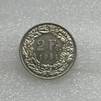 「铜匠收藏」【接受代拍 代送NGC评级 】精制币 银币 套币 纪念章【50】场拍卖，期待您的参与 - 瑞士1961年2法郎 银币