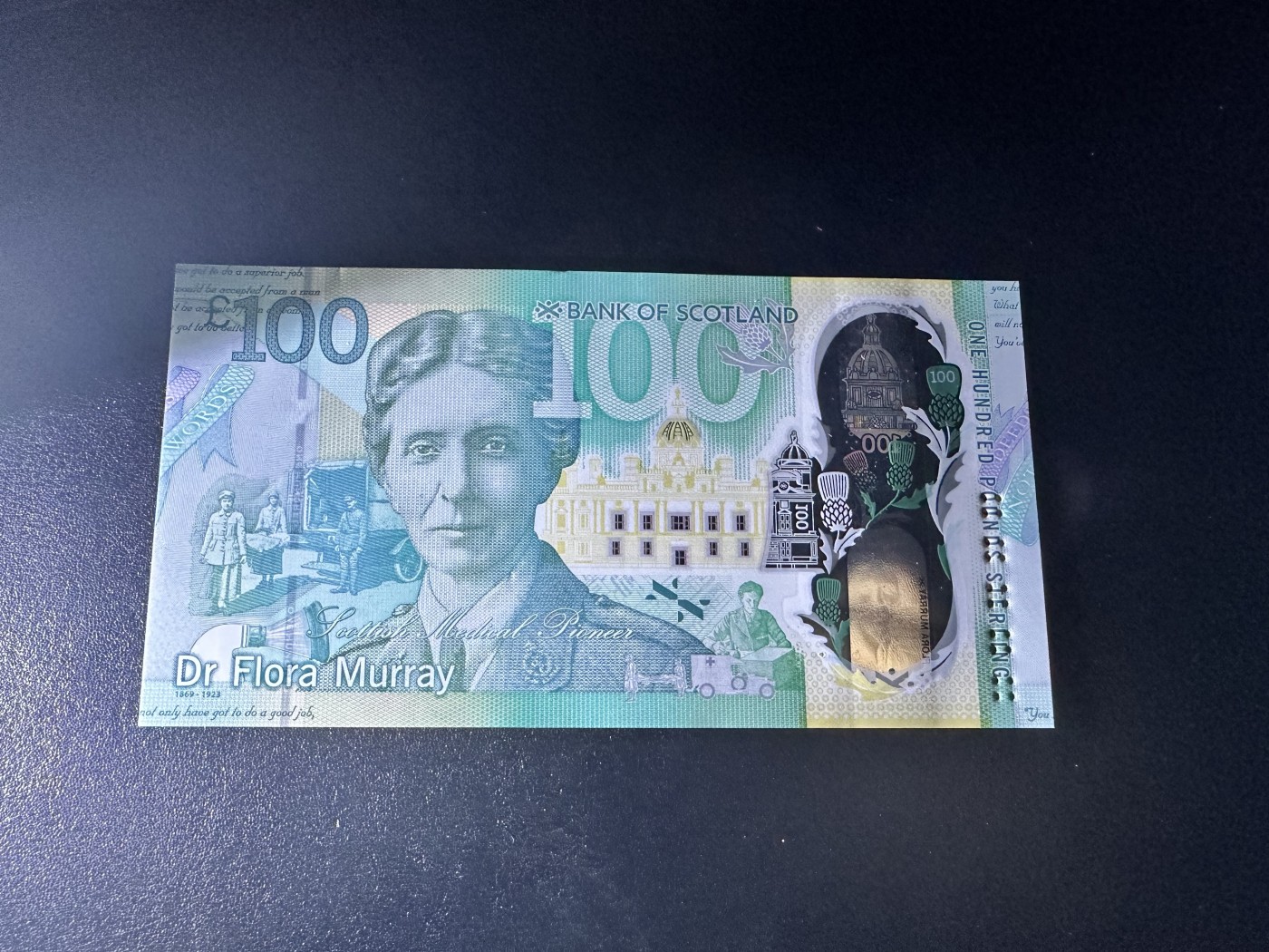 《外钞收藏家》第二百八十七期 2021年苏格兰最新版100镑塑料钞 全新UNC 尾789