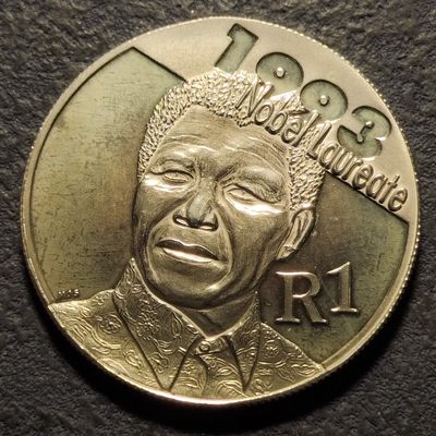 主拍度假中-不计入场次乱拍一下-本拍延期一周发货 - 南非2007年1兰特诺贝尔和平奖获得者纳尔逊曼德拉精制纪念银币