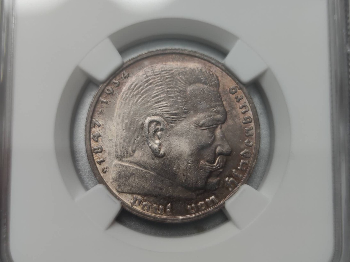 燕姐第51场拍卖 1939年德国5马克兴登堡头像银币