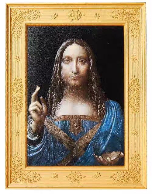 【海寧潮现货】乍得2022年达芬奇名画《救世主》2盎司银铜纪念币