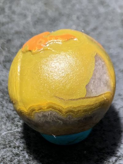 精美亚光冰飘战国红玛瑙手工俏色巧雕刻雄鸡珠子一颗！ 精美亚光冰飘战国红玛瑙手工俏色巧雕刻雄鸡珠子一颗！