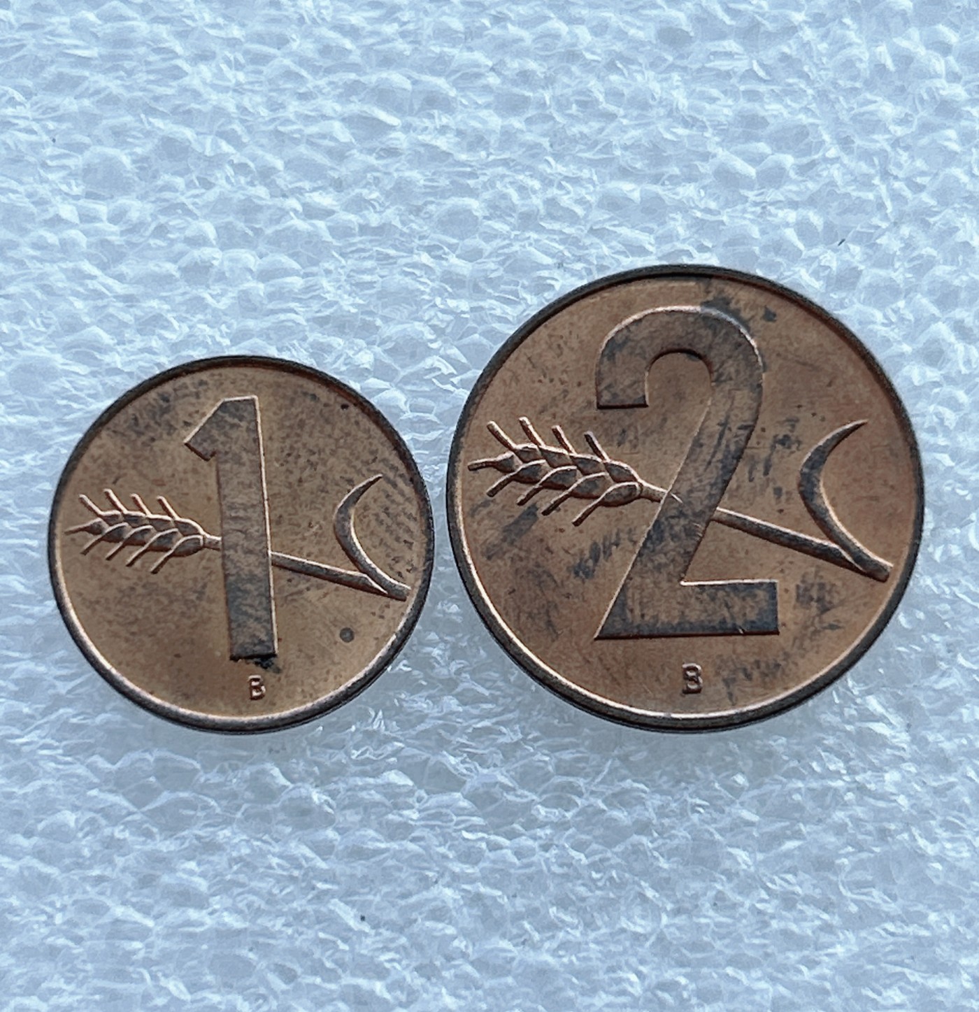 全场一元起拍 世界钱币散币场 第十期 瑞士1生丁+2生丁硬币