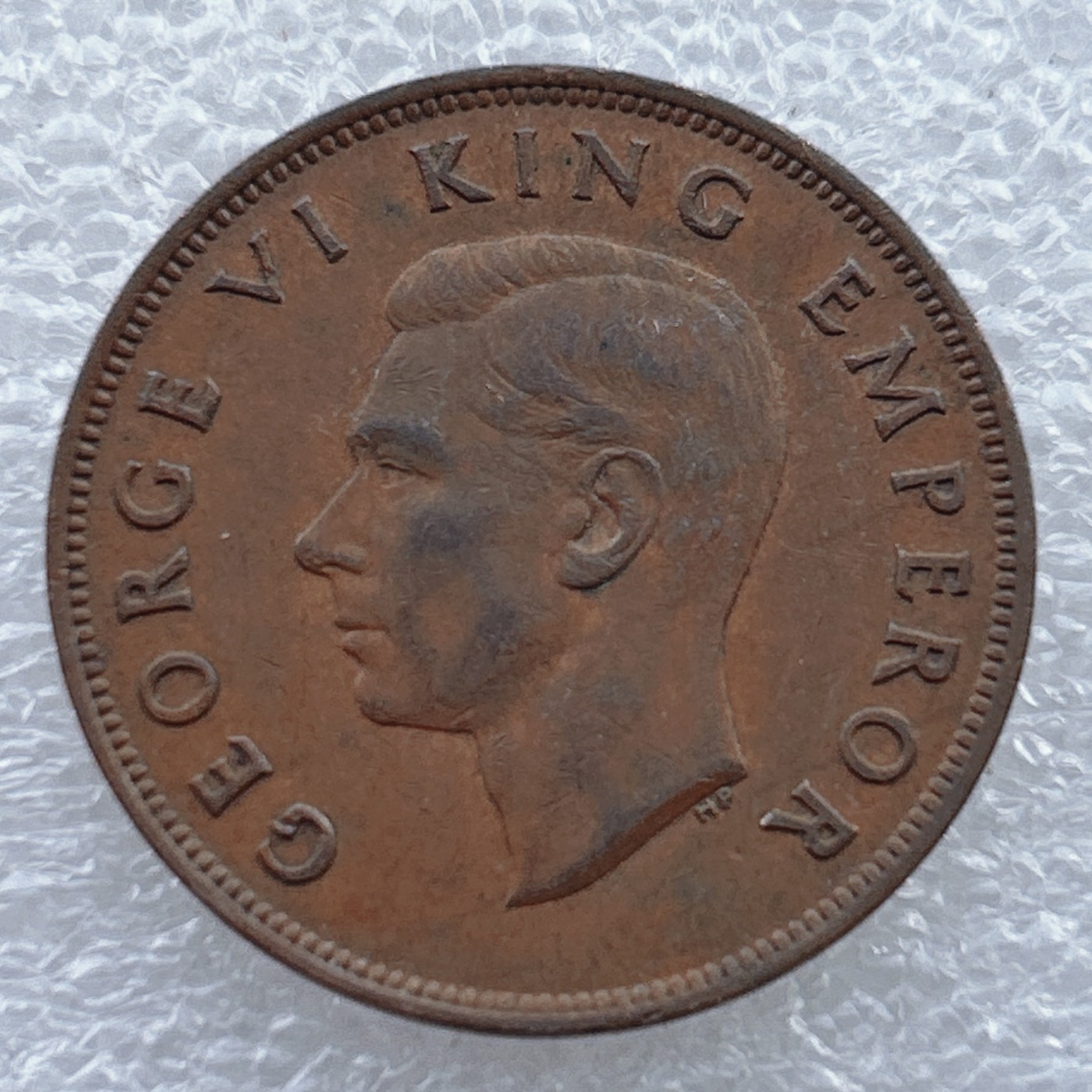 全场一元起拍 世界钱币散币场 第十期 新西兰1943年1便士铜币美品 乔六