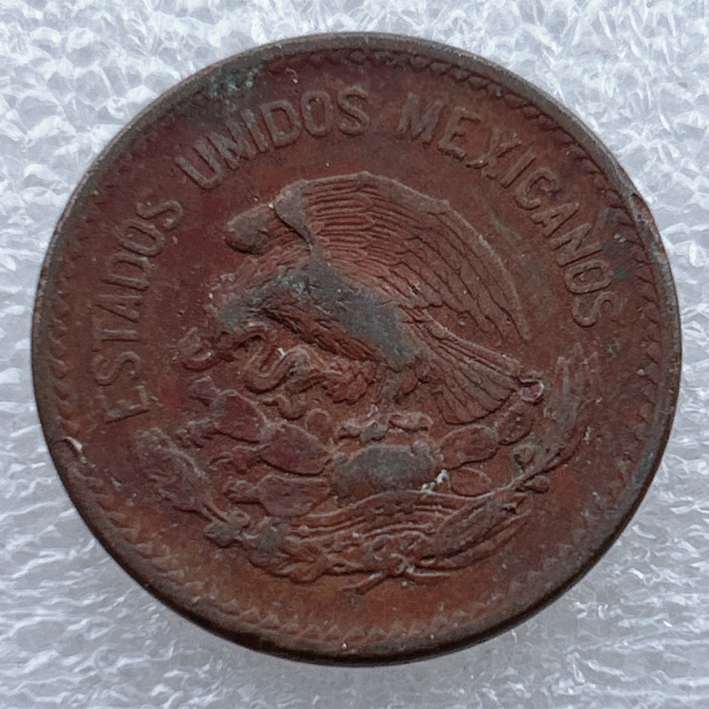 全场一元起拍 世界钱币散币场 第十期 稀少 1943年墨西哥20分大铜币 老鹰