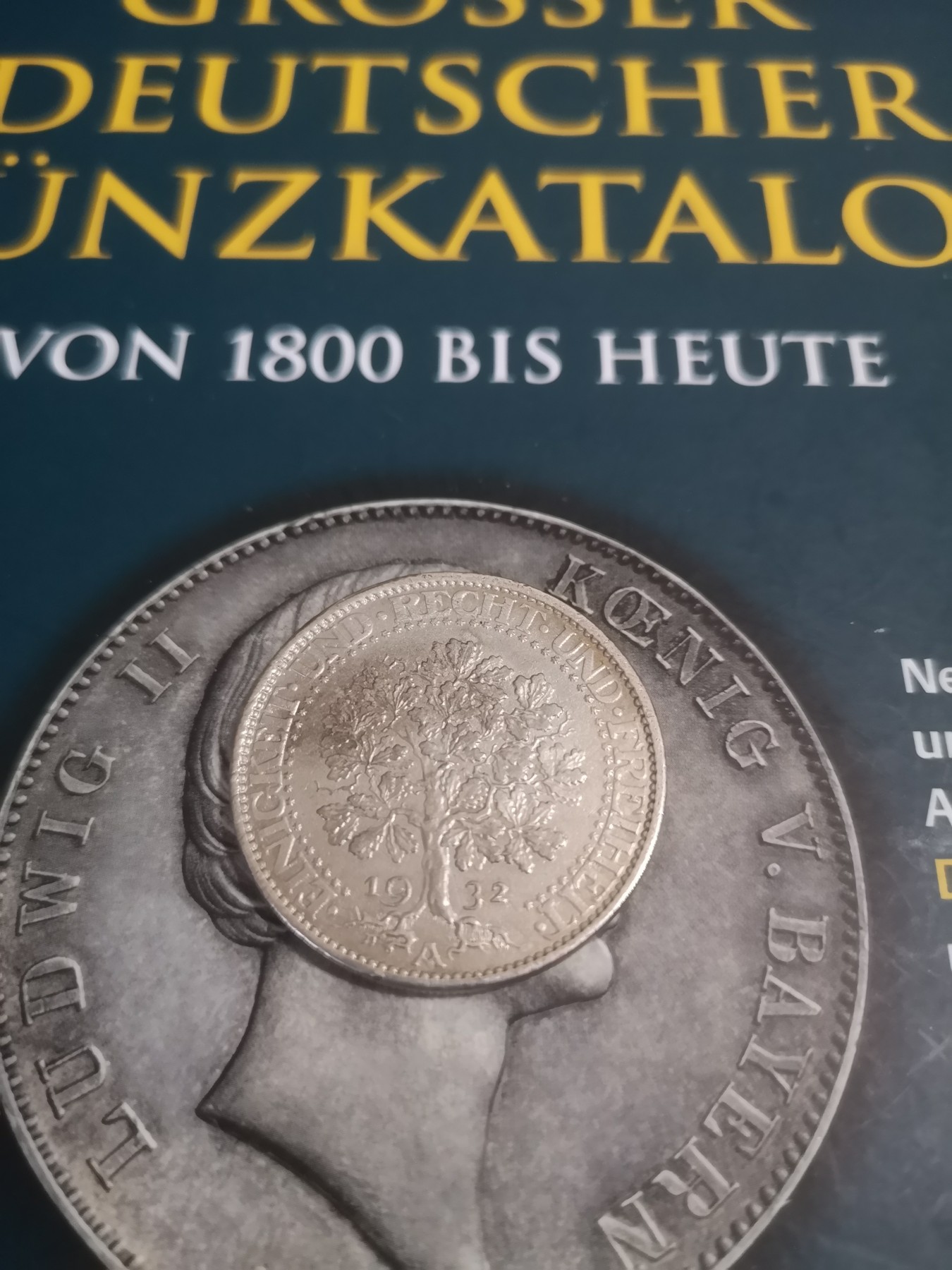 长老汇第22场精品币拍卖 1932A德国魏玛时期橡树5马克银币，NGC判表面改变
