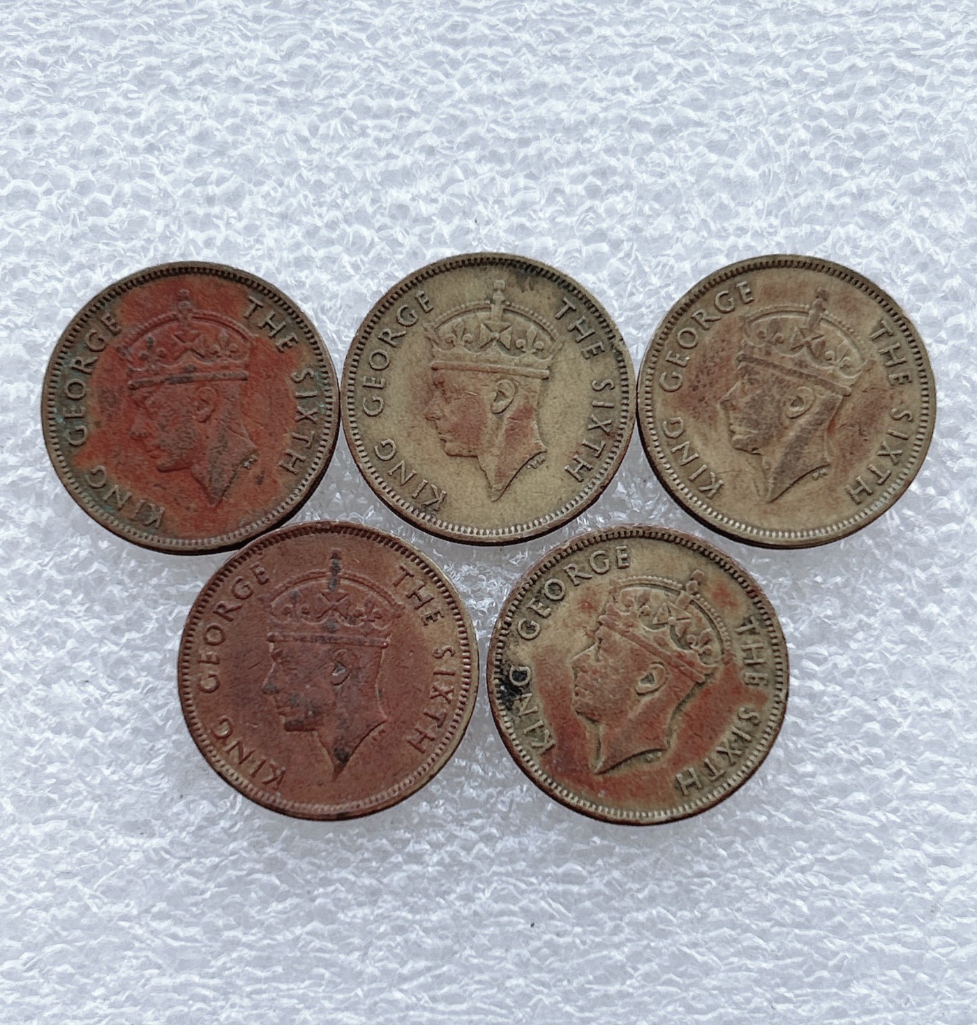 全场一元起拍 世界钱币散币场 第十期 香港一毫 乔治六世