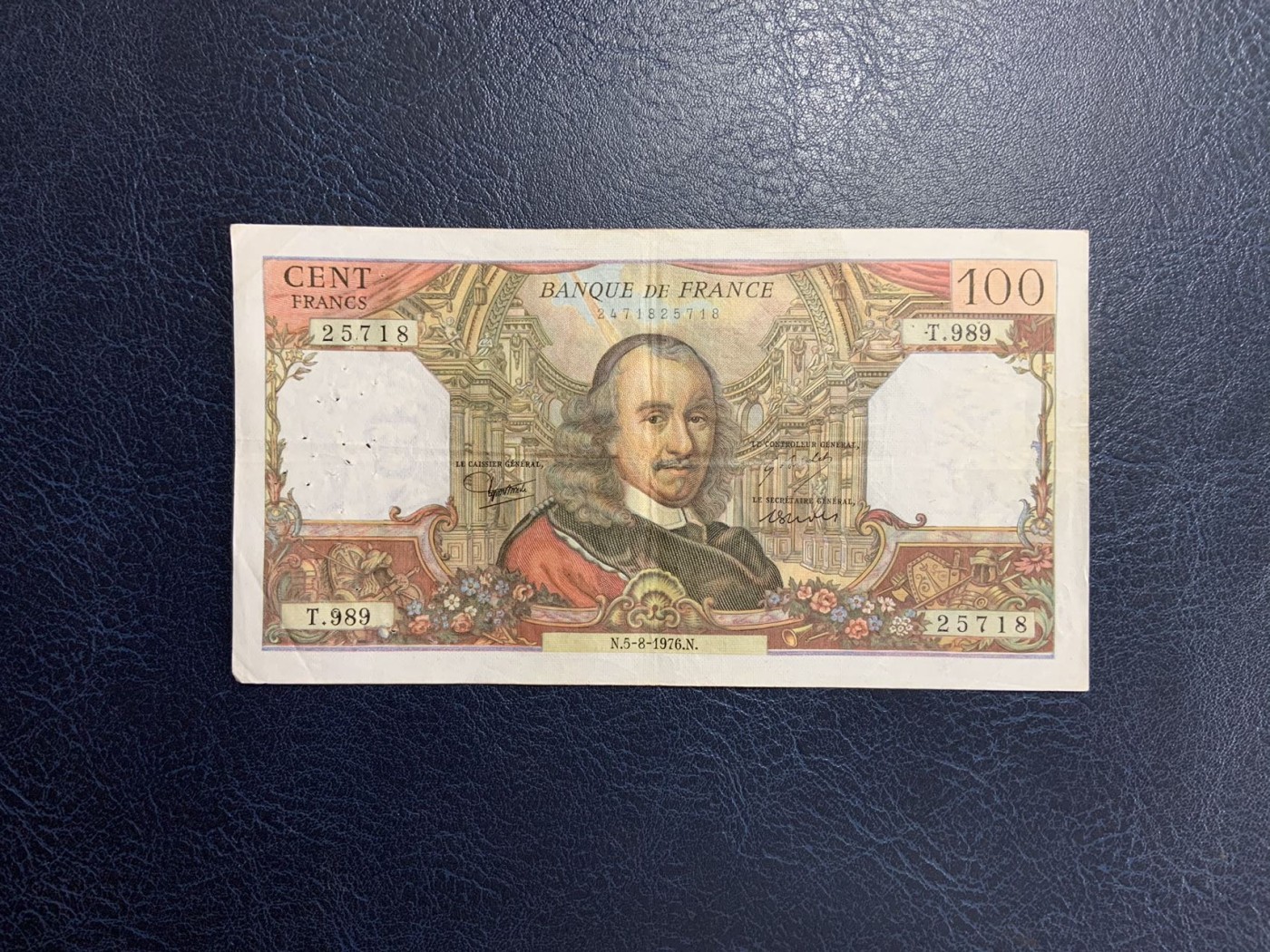 收藏联盟Quantum Auction 第276期拍卖  法国银行1976年100法郎 品相如图 剧作家 高乃依