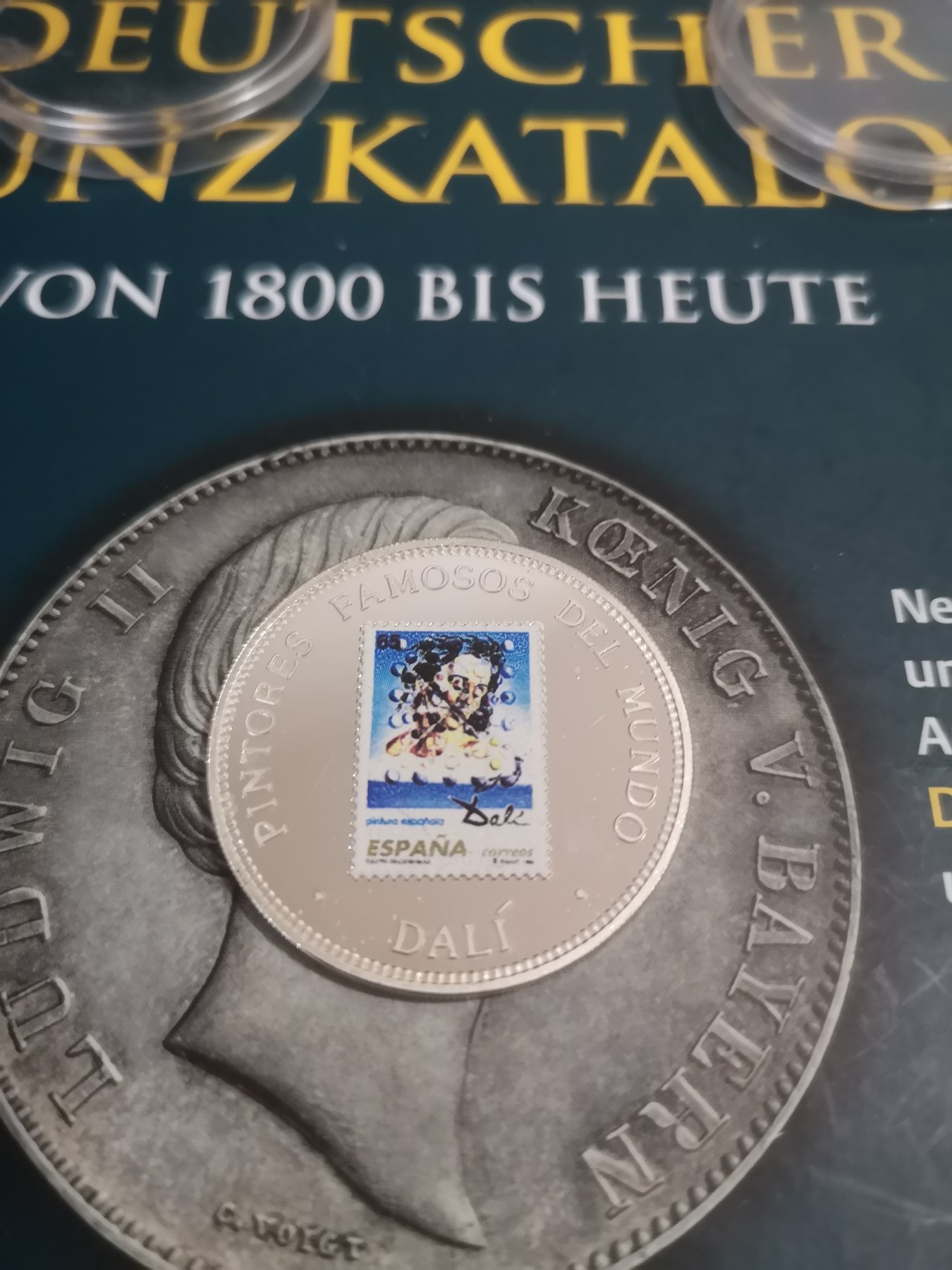 长老汇第22场精品币拍卖 1994赤道几内亚西班牙达利邮票7000法郎彩色精制银币