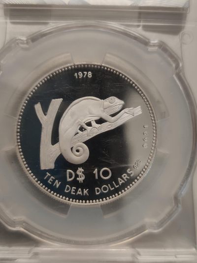 燕姐第52场拍卖 1978年美国蜥蜴代币10美元银币（上场被鸽子）