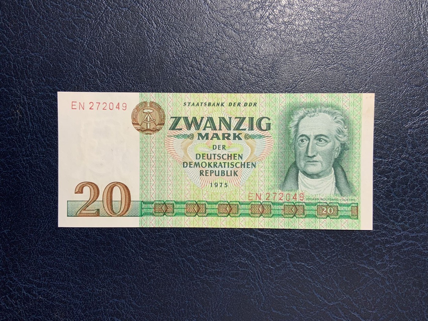 收藏联盟Quantum Auction 第276期拍卖  德国民主1975年20马克 品相UNC-