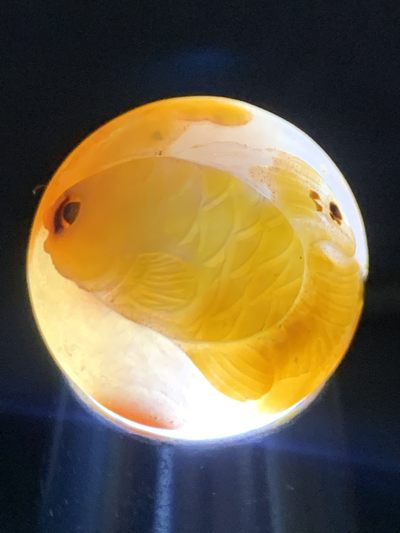 精美冰飘亚光战国红玛瑙手工巧雕富贵有鱼2.0圆珠一个，寓意，富贵有余， 精美冰飘亚光战国红玛瑙手工巧雕富贵有鱼2.0圆珠一个，寓意，富贵有余，