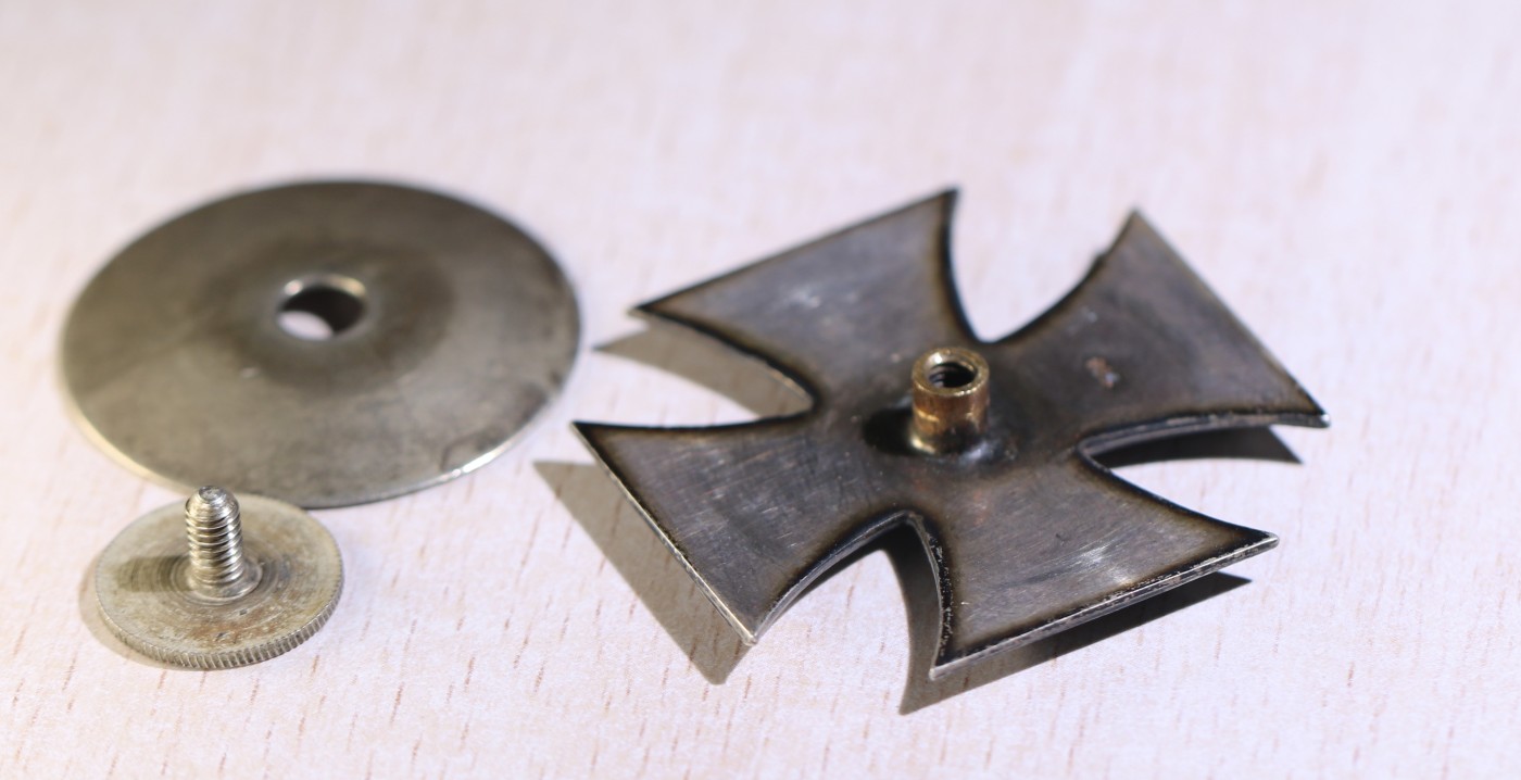 大猫徽章拍卖第229期 一战帝德AWS厂925银标转轮一级铁十字