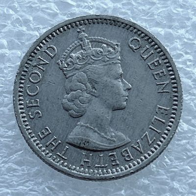 全场一元起拍 世界钱币散币场 第11期 马来亚和英属婆罗洲1957年10分铜镍币 伊丽莎白二世