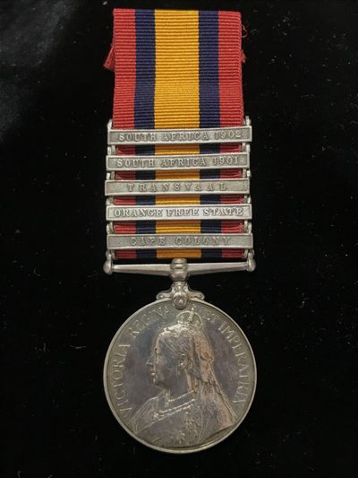 戎马世界章牌大赏第43期 - 英国布尔战役奖章，五勋条带档案，银制