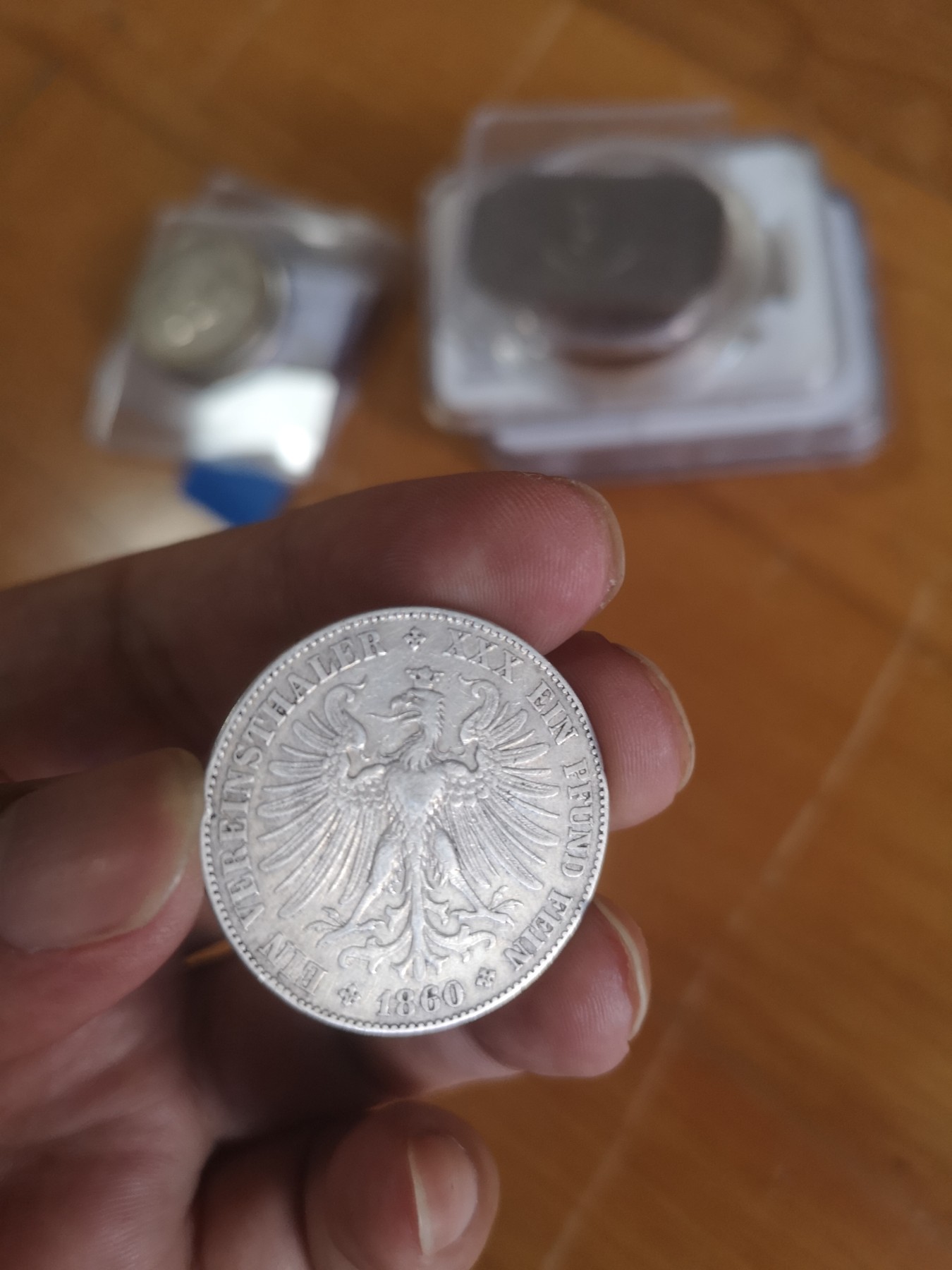 长老汇第24场老银币拍卖 1860德国法兰克福少女泰勒银币
